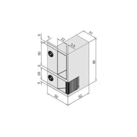 G Che Lectrique En Applique Droite Tirante Aluminium Pour Serrures Horizontales