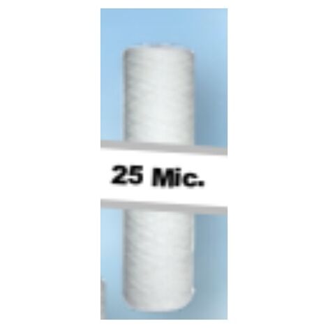 Cartouche filtrante bobinée 5, 10 ou 25 µ filtration de l'eau