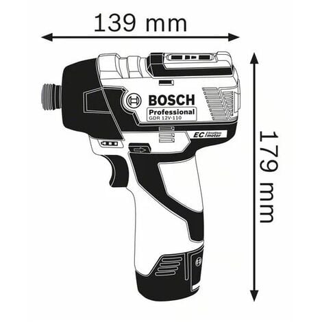 Visseuse à chocs BOSCH GDR 12V-11 - Sans batterie ni chargeur - Coffret L-BOXX GDR - 06019E0003