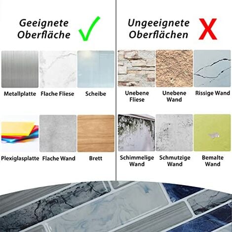 Papier Peint Carrelage Autocollant Couleur Noir Et Blanc 25x20 Cm Style