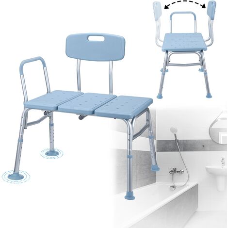 Tabouret De Douche Réglable En Hauteur - Aluminium Et Plastique, Occasion