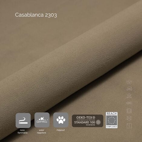 Lit adulte 200x200 cm ROYAL - rembourré avec rangement et matelas – tissu velours - beige