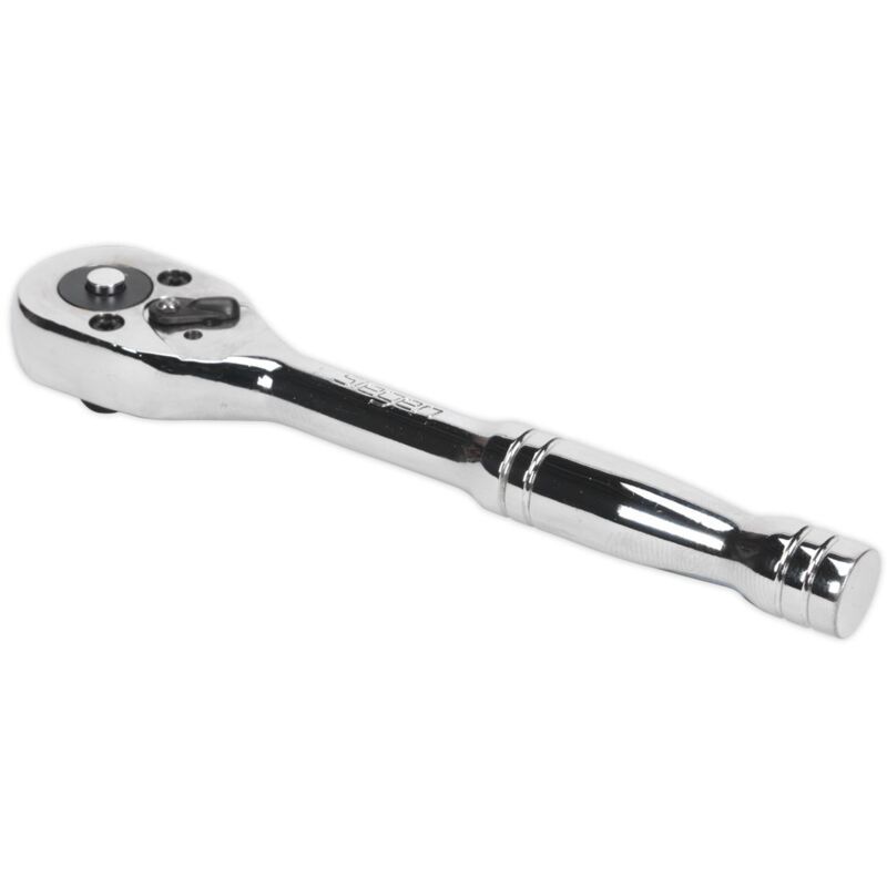 Sealey 1/4""Sq Drive Ratchet Wrench Pear Head Flip Reverse 45 Tooth S0704
