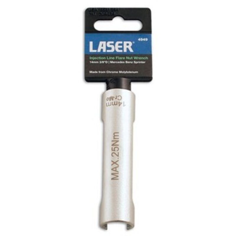 Laser Tools Injection Line Flare Nut Wrench 14mm 3/8D 4949