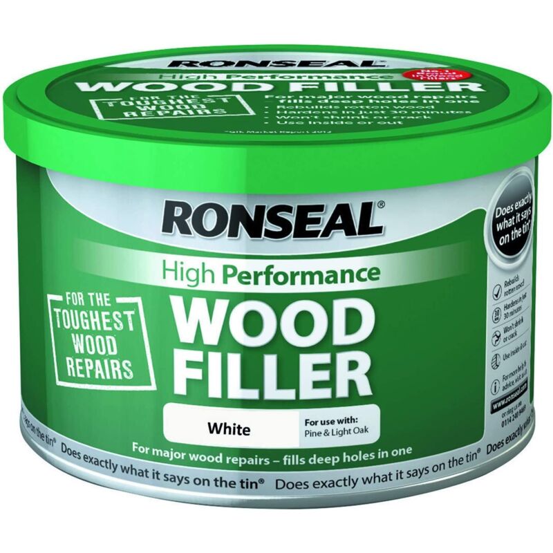 Ronseal HighPerformance Wood Filler White 275g RSLHPWFW275G