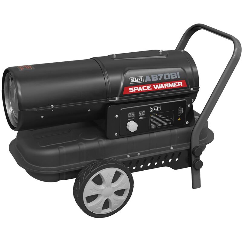 Sealey Space Warmer&reg Kerosene/Diesel Heater 70,000Btu/hr with Wheels AB7081