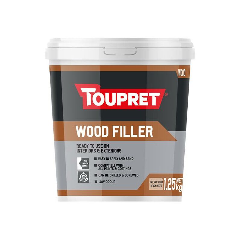 Everbuild Wood Filler 250ml Tub (various colours)