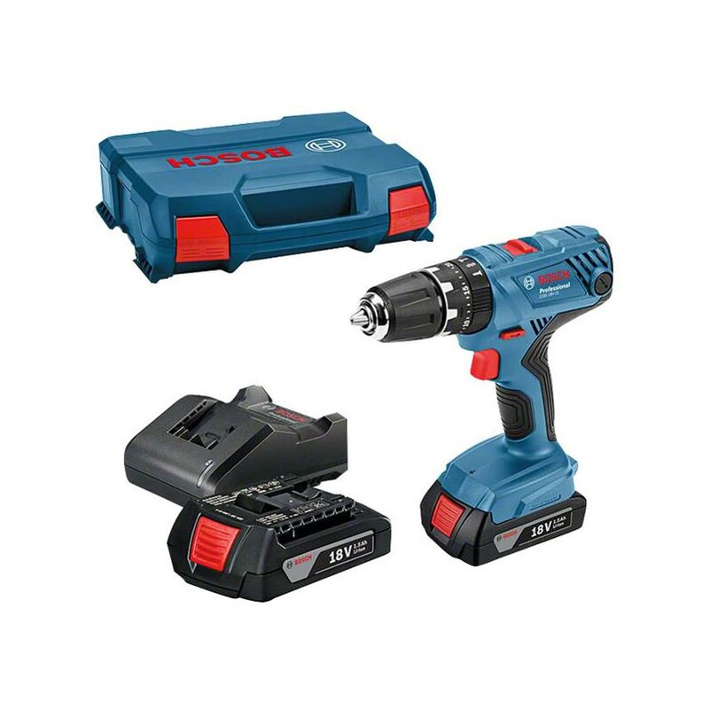 Bosch Combi Drill 18V 2 x 1.5Ah Li-ion GSB 18V-21 Torque 55Nm GSB 18V-21