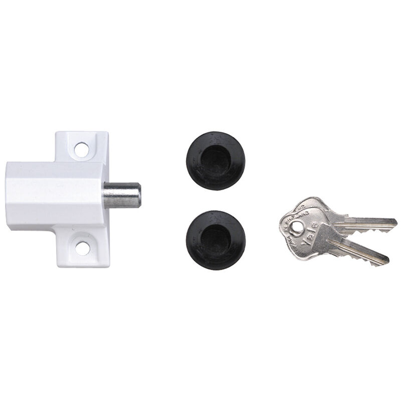 Yale Locks P114 Patio Door Lock White Finish Visi-pack YALP114WE