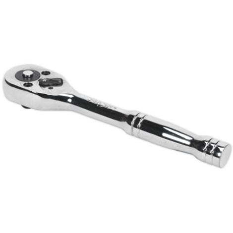 Sealey 1/4""Sq Drive Ratchet Wrench Pear Head Flip Reverse 45 Tooth S0704