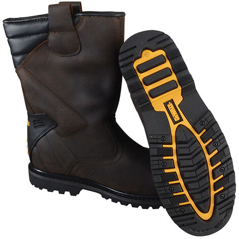 DEWALT Classic Rigger Safety Boots Brown UK 10 EUR 45 DEWRIGGER10