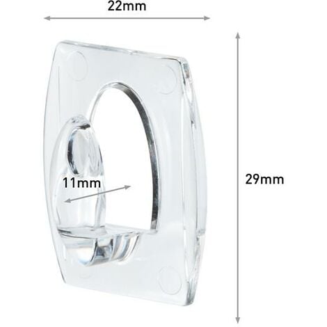 Command™ Clear Mini Hooks (Pack 6) COM17006CLR