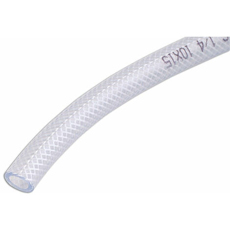 Connect Clear PVC Braided Tubing 8mm ID 30m 30885