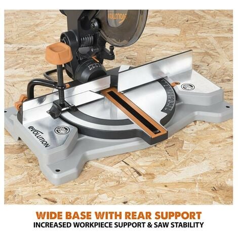 Evolution 185 store sliding mitre saw