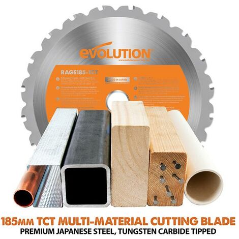 Evolution R185CCS Circular Saw 185mm 1600W 110V EVLR185CCSL