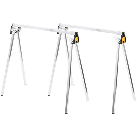 STANLEY® Essential Metal Sawhorses (Twin Pack) STA181337