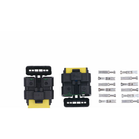 Connecteur électrique 2 Broches Peugeot/Citroën - Lot De 6 Pièces - Pour Capteurs Et Faisceaux