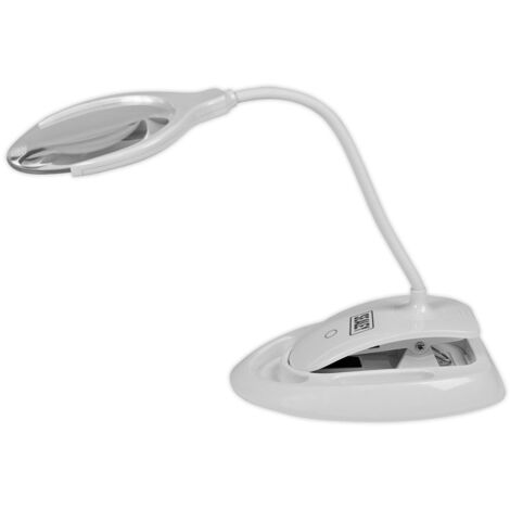 Sealey Rechargeable Dual Mounting Magnifying Worklight SMD LED Dimmable WL63/8D