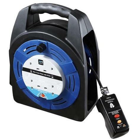 Masterplug Case Reel 240V 13A 4-Socket RCD & Thermal Cut-Out 20m MSTHBT20RCD