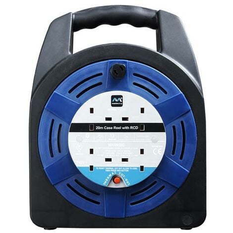 Masterplug Case Reel 240V 13A 4-Socket RCD & Thermal Cut-Out 20m MSTHBT20RCD