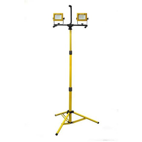 Faithfull Power Plus LED Twin Tripod Site Light 70W 240V FPPSLT70V