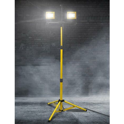 Faithfull Power Plus LED Twin Tripod Site Light 70W 240V FPPSLT70V