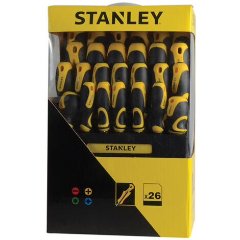 STANLEY® 062142 Screwdriver Set in Rack, 26 Piece STA062142