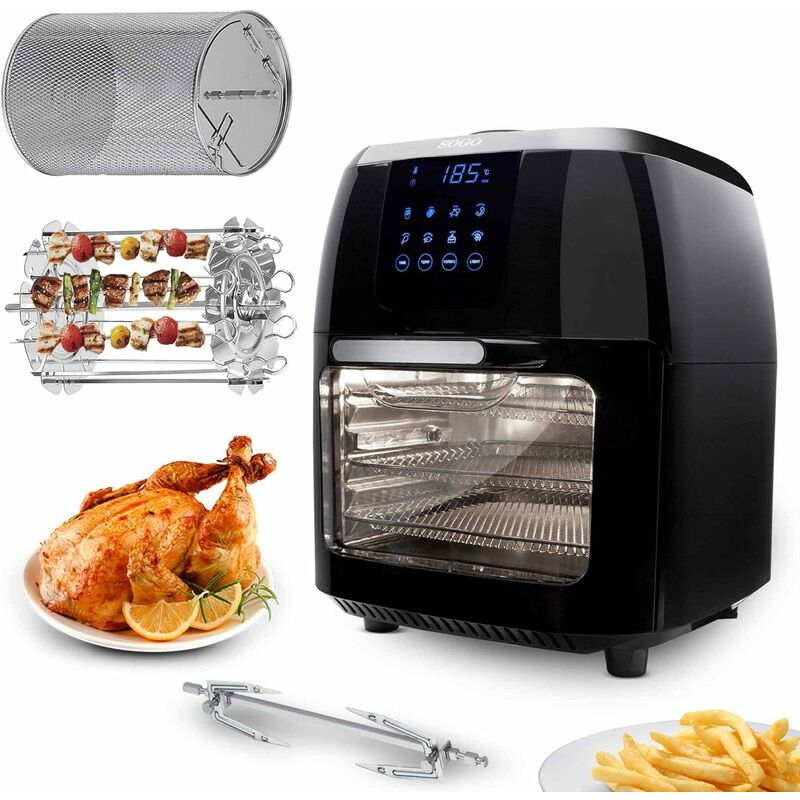 Sogo Forno elettrico con friggitrice ad aria calda - Friggitrice senza olio  (30 litri 1800 W) : : Casa e cucina
