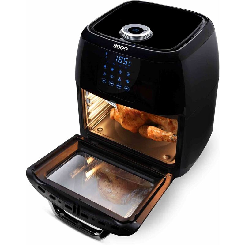 Sogo Forno elettrico con friggitrice ad aria calda - Friggitrice senza olio  (30 litri 1800 W) : : Casa e cucina