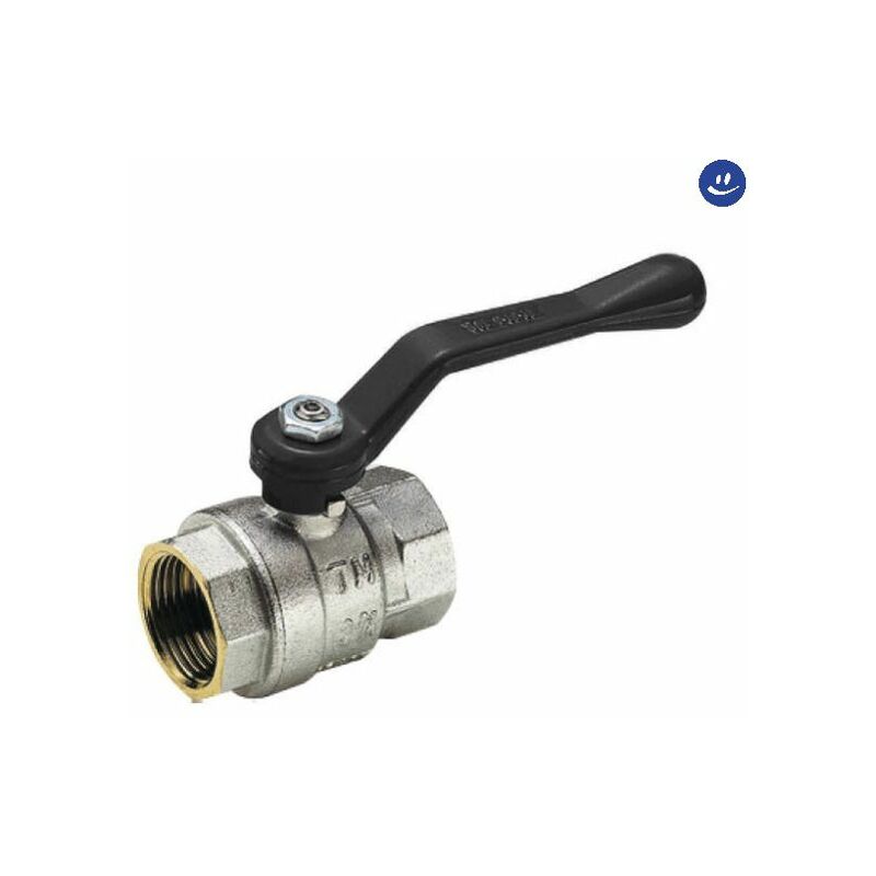 VALVOLA ARRESTO A SFERA IN OTTONE CON FARFALLA E PRESA PRESSIONE PER - Foto 5