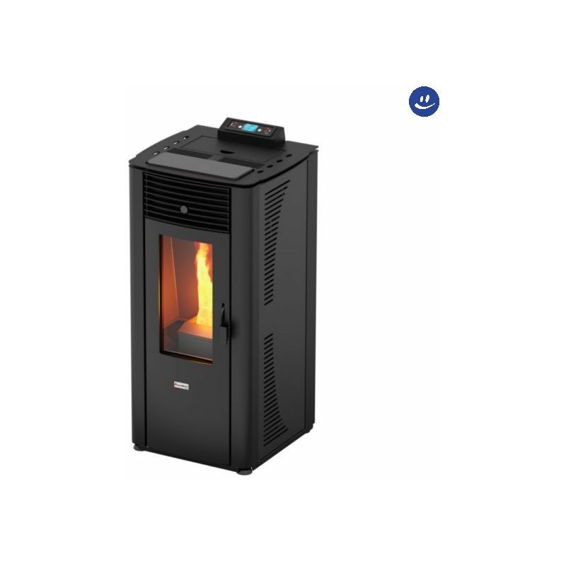 Termostufa a pellet modello therat 24 kw grigio - a+ MAGMA STUFE