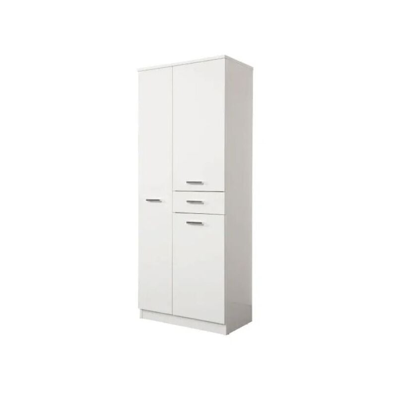 Colonna da bagno tre ante e un cassetto in melaminico bianco h.150cm l=60cm  h=150cm p=34cm SAVINI