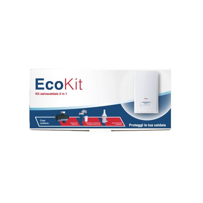 Kit salvacaldaia eco dosatore + filtro deflangatore magnetico + anti  condensa