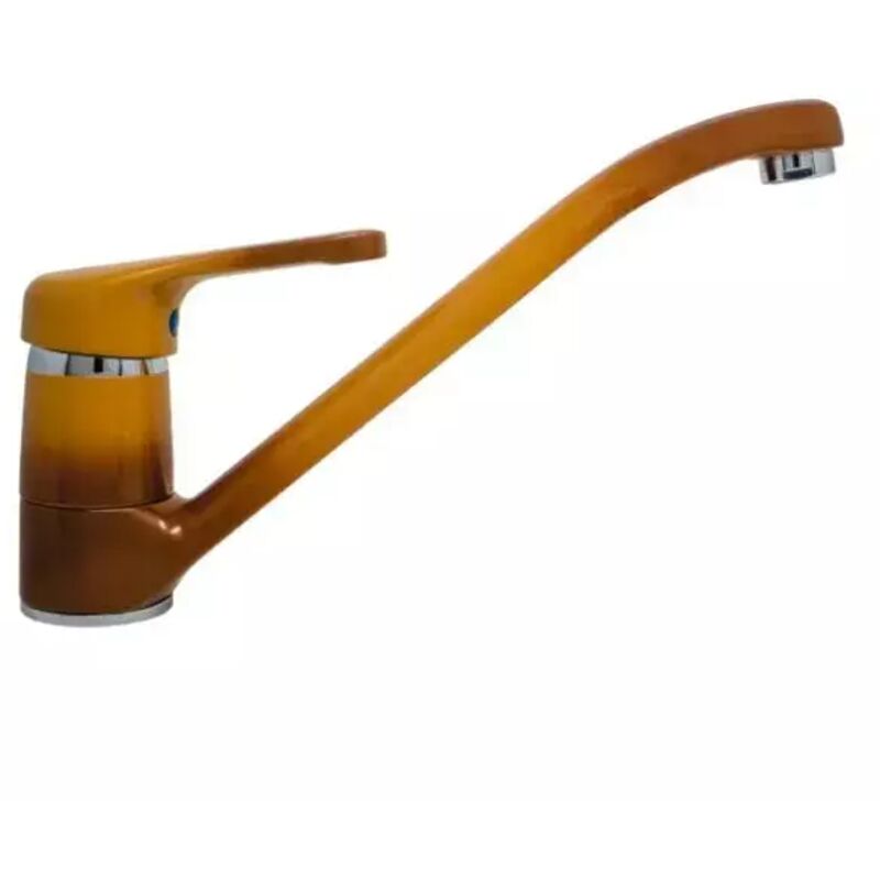 Miscelatore Monocomando Per Lavabo, Rubinetto Per Lavabo Da Bagno In Acciaio Inox A 1 Foro Anti Schizzo Oro 87819654