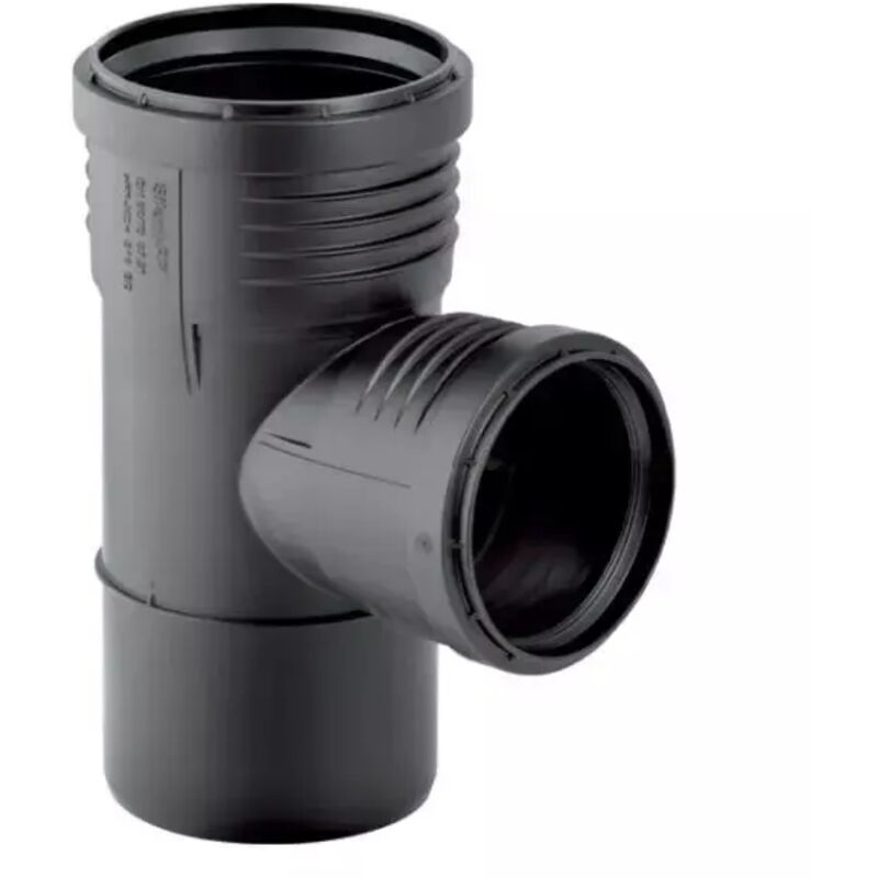 BRAGA 87 ° CON TAPPO ISPEZIONE AD INNESTO IN PVC CON GUARNIZIONE - EE