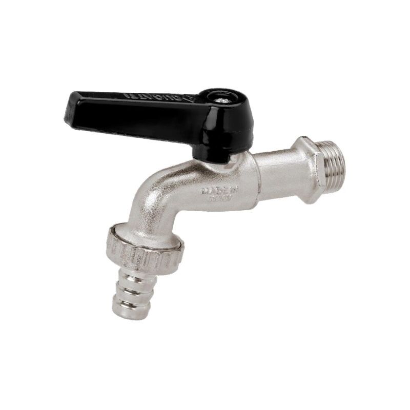 Rubinetto a sfera portagomma in ottone con leva 1/2" BUGATTI