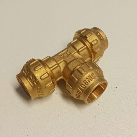 Set Di 4 Raccordo A T Filettato Femmina In Ottone 50mm X 1 1/2'' X - Foto 6