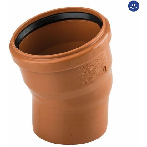 Curva ridotta 45° ad innesto in pvc con guarnizione serie sitech+ ø100/110 WAVIN