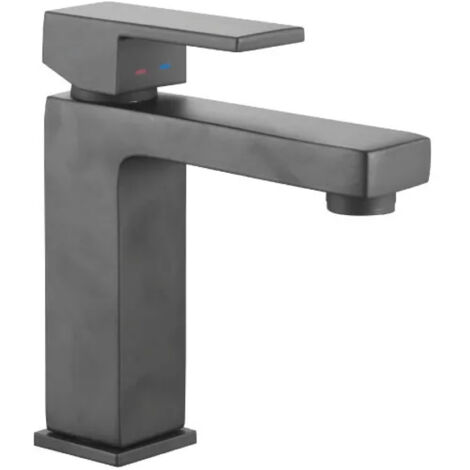 RUBINETTO MISCELATORE MONOCOMANDO PER LAVABO NERO OPACO SERIE GREEN 2.0 NERO OPACO (1/2)