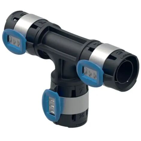 Raccordo a "t" flowfit intermedio in ppsu per multistrato a pressare ø16/16/16 mm GEBERIT