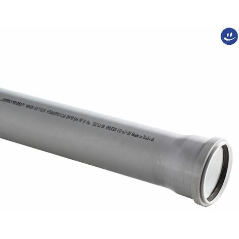 Tubo 1 bicchiere ad innesto in pp con guarnizione serie ed tech ø125 mt 3 WAVIN