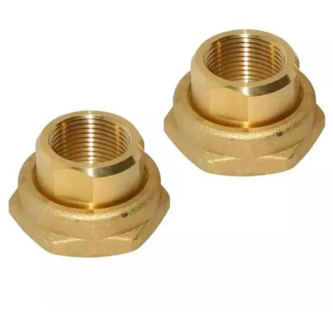 Kit raccordi bocchettone in ottone per circolatori attaco dado 11/2" - pezzo folle 1" DAB