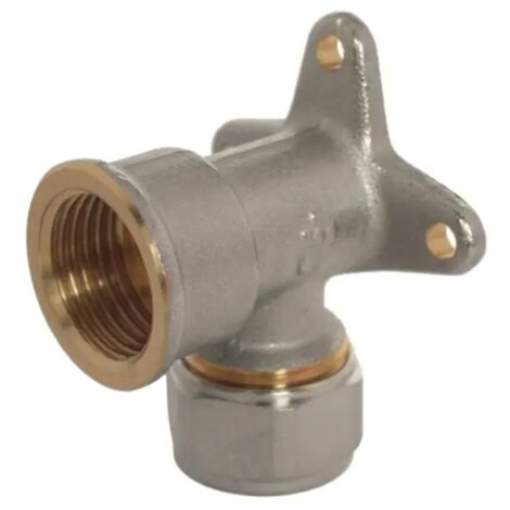 Raccordo curvo femmina flangiato a stringere per tubo multistrato serie 7250 1/2 Ø16 RINALDI E PETTINAROLI