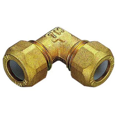 Raccordo curvo intermedio con ogiva in ptfe per tubo rame serie 1203 3/4" ø16 - serie rinforzata TIEMME