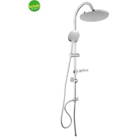 Colonna doccia Light con soffione e doccetta, monogetto, ABS cromato AMBRA WATER (1/3)