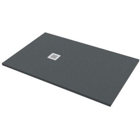 Piatto doccia rettangolare in marmoresina grafite modello stone free h2,8 cm 70x100 BARBOTTINA (1/5)