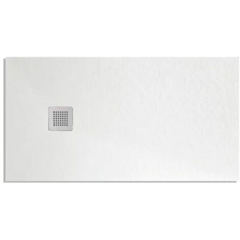Piatto doccia rettangolare in marmoresina bianco modello stone free h2,8 cm 80x120 BARBOTTINA (1/3)