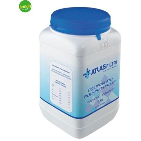 Barattolo polifosfato in cristalli kg 1,5 ATLAS FILTRI