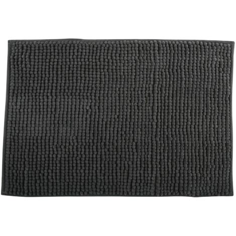 Tappetino da bagno modello chenille cm.40x60 grigio MSV
