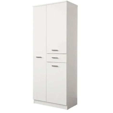 Colonna da bagno tre ante e un cassetto in melaminico bianco h.150cm l=60cm  h=150cm p=34cm SAVINI